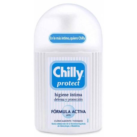 Comprar CHILLY GEL INTIMO PROTECT (AZUL) FORMULA ACTIVA 250 ML