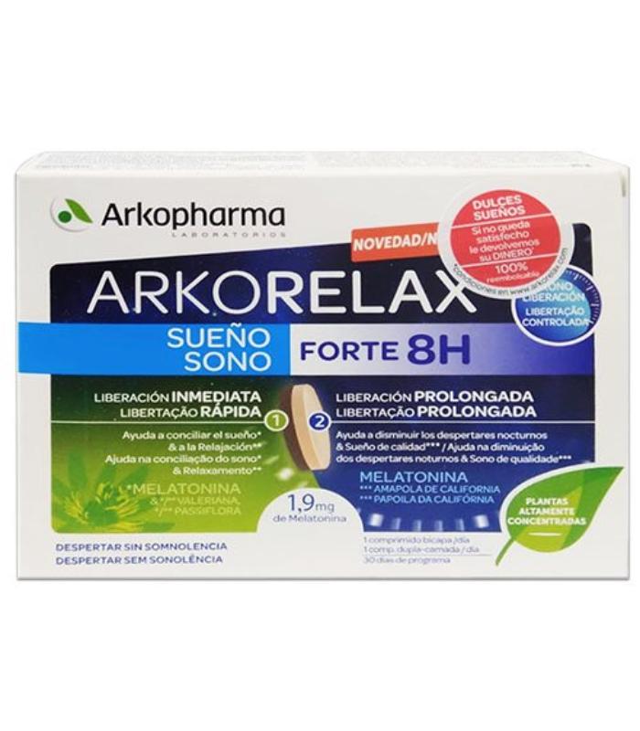 Comprar ARKORELAX SUEÑO FORTE 8 HORAS 30 COMPRIMIDOS
