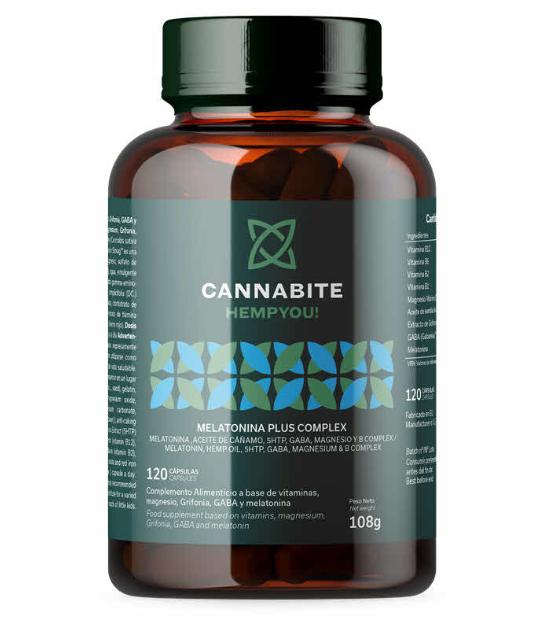 MELATONINA PLUS COMPLEX 120 CAPSULAS CANNABITE HEMPYOU