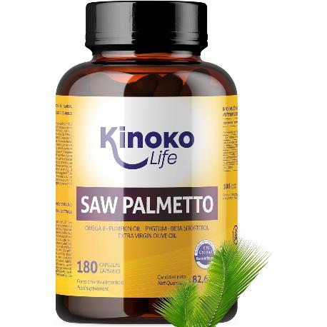 SAW PALMETTO 180 CÁPSULAS. EXTRACTO SAW PALMETTO PURO. SERENOA REPENS , ACEITE SEMILLAS CALABAZA