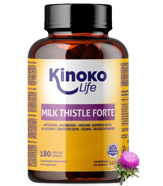 MILK THISTLE FORTE – 180 CAPSULAS – CARDO MARIANO CON ALCACHOFA, DIENTE DE LEON Y COLINA