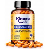 BETAINA ANHIDRA TMG (TRIMETILGLICINA) 120 CÁPSULAS CON COENZIMA Q10 ACIDO FOLICO B9 B6 B2